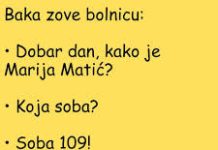 VIC: Baka zove bolnicu