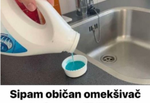 Sipam običan omekšivač u sudoper u KUHINJI: Hvala vodoinstalateru na ovom savjetu!