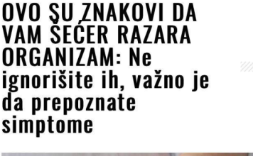 OVO SU ZNAKOVI DA VAM ŠEĆER RAZARA ORGANIZAM: Ne ignorišite ih, važno je da prepoznate simptome