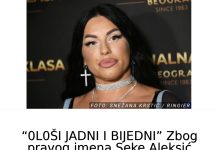 “0L0ŠI JADNI I BEDNI” Zbog pravog imena Seke Aleksić nastao haos, ona tada pobesnila: Evo kako se zapravo zove pevačica